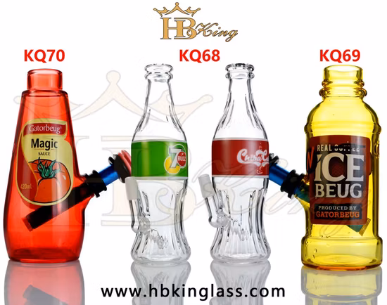 Tubo dell'acqua in vetro foglia tricolore da 7 pollici all'ingrosso della Cina nuovo prodotto caldo